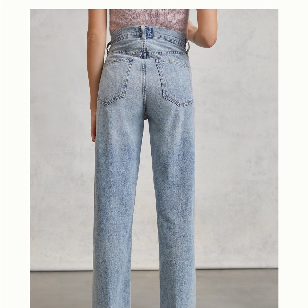 NWT! ✨ AGOLDE Criss Cross Ultra High Rise Straight - Picture 4 of 6